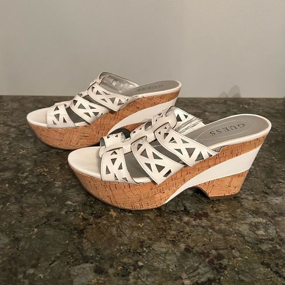 Guess Shoes - SOLD - Guess Women’s Mules.  White, size 7.5